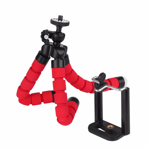 powstro Mini Portable Flexible Tripod with Phone Holder Bracket Stand Tripod Kit for iPhone 6s 7 Xiaomi Samsung HTC  DSLR Camera