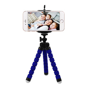 FORNORM Mini Portable Flexible Tripod with Phone Holder Bracket Stand Tripod Kit for iPhone7 Xiaomi For Samsung Mobile phone DSL