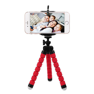 FORNORM Mini Portable Flexible Tripod with Phone Holder Bracket Stand Tripod Kit for iPhone7 Xiaomi For Samsung Mobile phone DSL