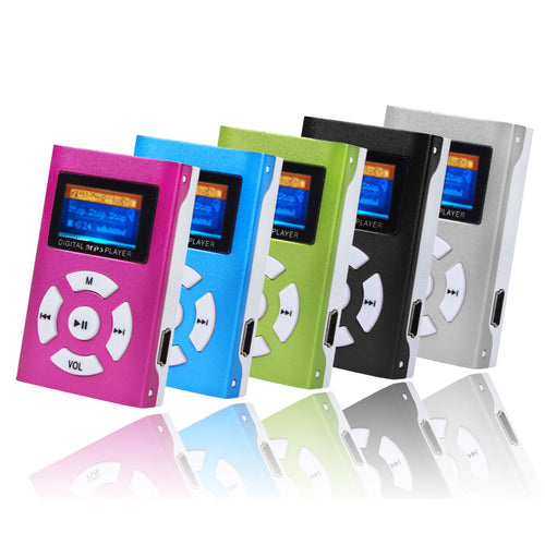 USB Mini MP3 Player LCD Screen Support 32GB Micro SD TF Card