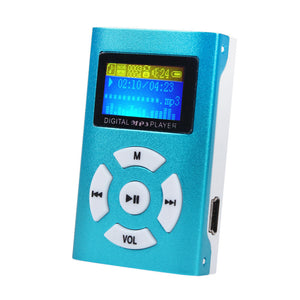 USB Mini MP3 Player LCD Screen Support 32GB Micro SD TF Card
